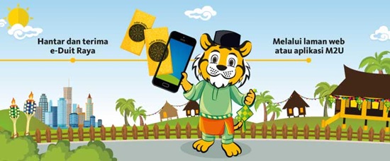 apakah maybank2u e- duit raya, maksud e- duit raya, caj maybank2u transaksi e-duit raya, collect code e-duit raya, jumlah maksimum hantar dan terima wang e-duit raya