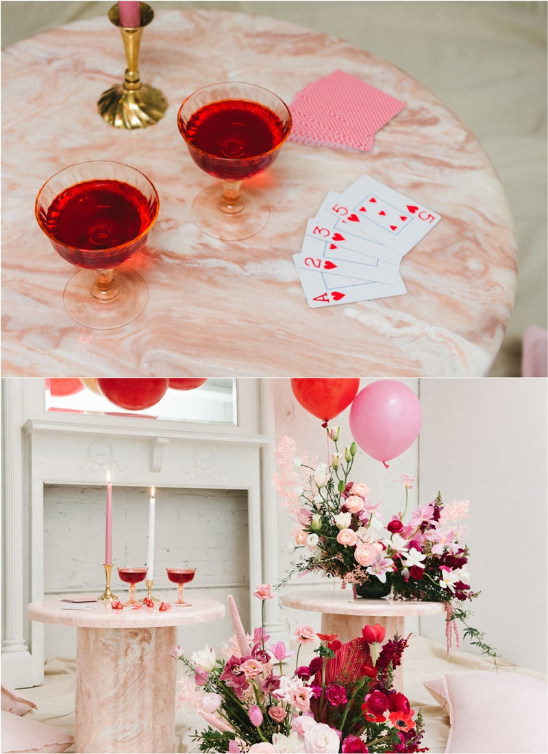 Une fête de la Saint-Valentin pour deux - une fête étonnante et créative à célébrer de manière discrète, pour un petit mariage ou fiançailles!