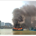 Fishing boat burst into fire in Han River