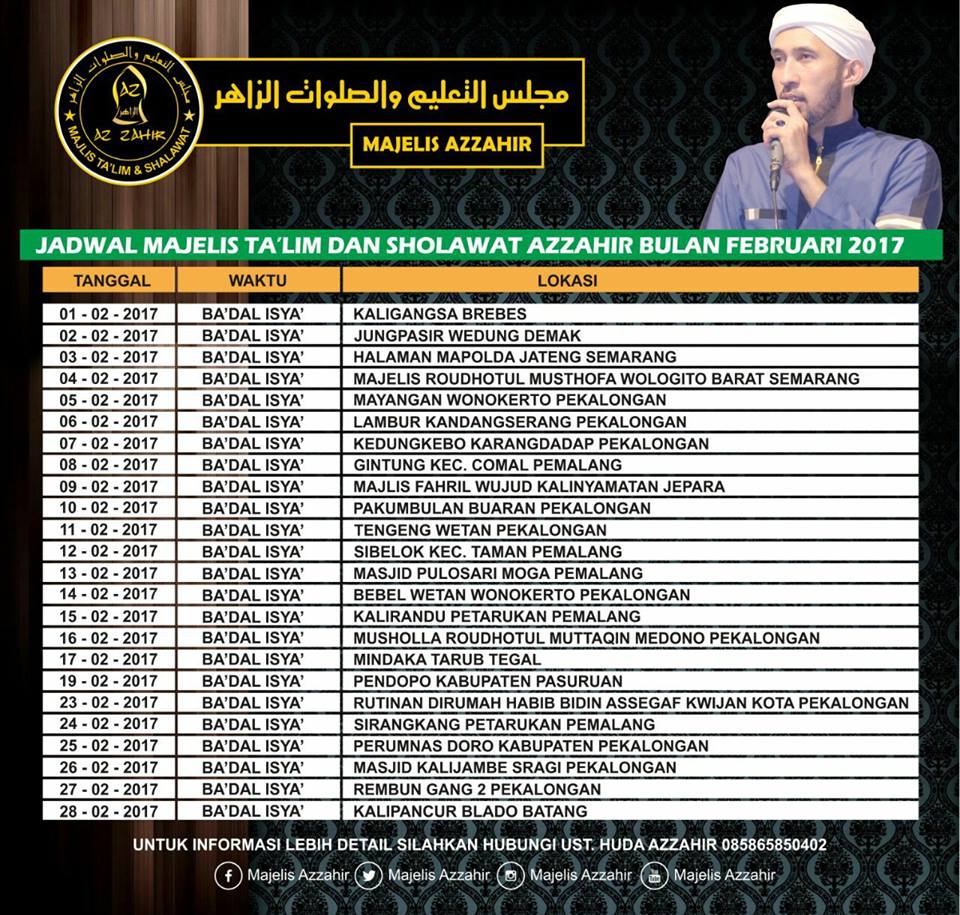 Januari 2017  Sholah Sholawat  Kumpulan Lirik MP3 Jadwal 