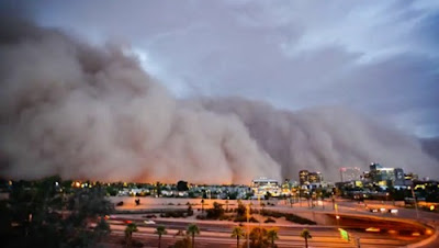 Time lapse ribut pasir di Arizona