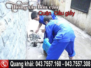 Chuyên thông tắc bồn cầu,cống ngầm,hút bể phốt,toilet,thoát sàn,chậu rửa giá rẻ tại quận cầu giấy