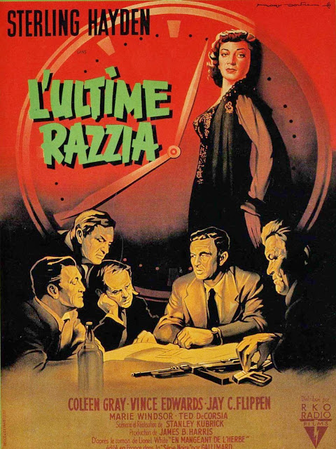 L'ULTIME RAZZIA. Cartel: 120 x 160 cms. Francia. Arte: Roger Soubie. Impresión: Bedos & Cie., Paris. ATRACO PERFECTO. The Killing. 1956. Estados Unidos. Dirección: Stanley Kubrick. Reparto: Sterling Hayden, Coleen Gray, Vince Edwards, Jay C. Flippen, Marie Windsor, Ted de Corsia, Elisha Cook Jr., Joe Sawyer, Timothy Carey, Jay Adler, Joe Turkel, Kola Kwariani, James Edwards, Tito Vuolo, Cecil Elliott, Dorothy Adams, Herbert Ellis, Mary Carroll.