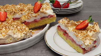 Jednostavna Torta s Jagodama | Easy Strawberry Cake