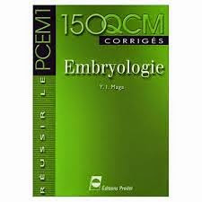 Embryologie  150 QCM corrigés Livre
