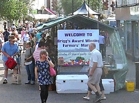 A July Brigg Farmers' Market in the town centre