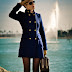 A navy coat