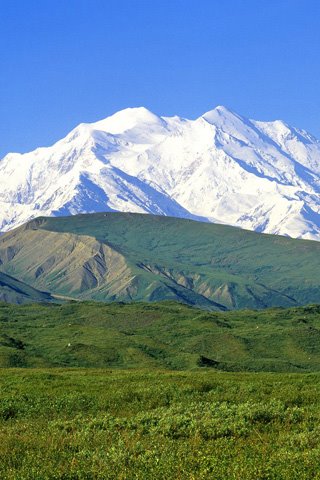 Snijeg na planinama, Aljaska, SAD download besplatne slike pozadine Apple iPhone