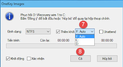 Phục hồi recovery.wim bằng OneKey Ghost