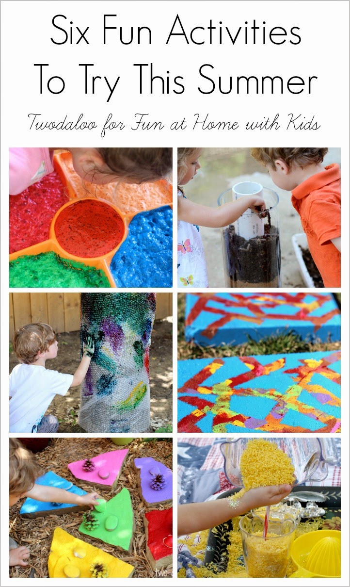 Six Fun Activities to Try with your Kids this Summer!  By Twodaloo for Fun at Home with Kids