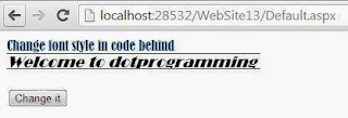 Programmatically change Label Text Style in ASP.NET