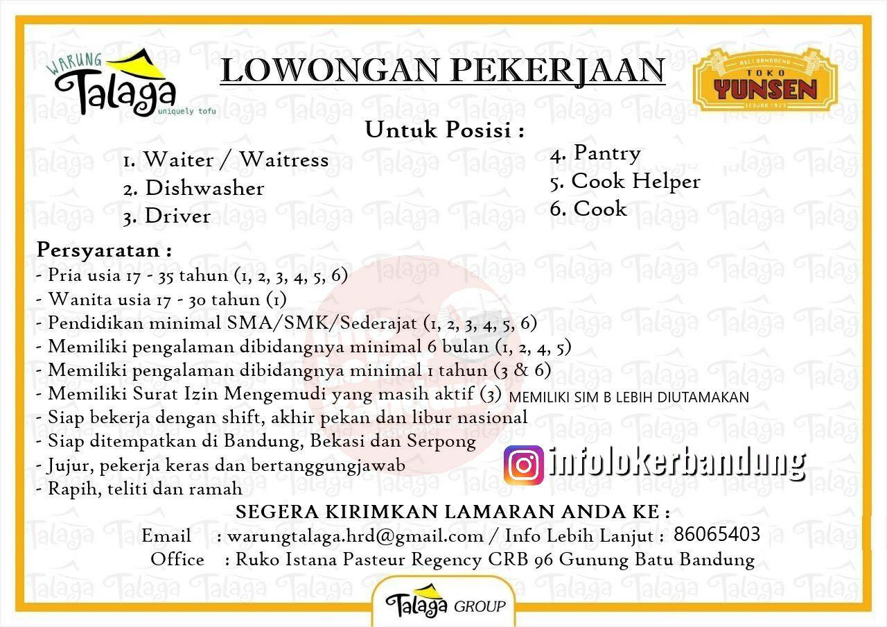 Lowongan Kerja Talaga Group Bandung Maret 2019