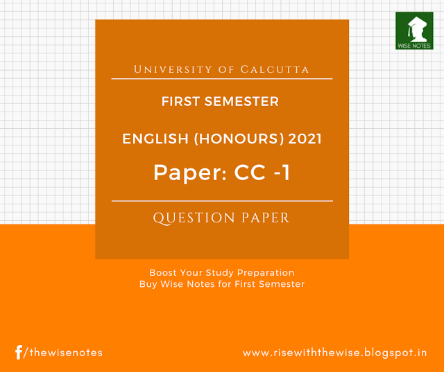 cu english honours question paper