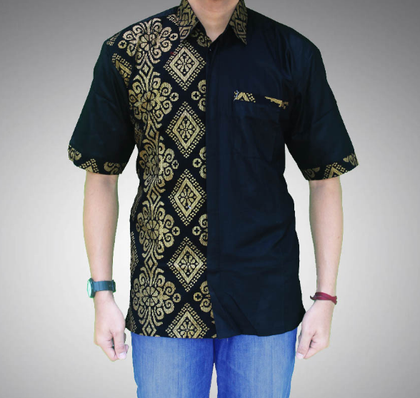  BusanaMuslim 10 Contoh Model  Baju  Batik  Pria Lengan  