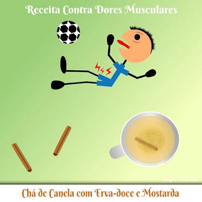 Receita Contra Dores Musculares: Chá de Canela com Erva-doce e Mostarda