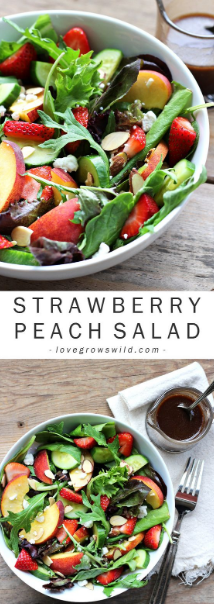 Strawberry Peach Salad