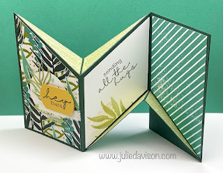 Stampin' Creative Blog Hop: Fun Folds ~ Stampin' Up! Artfully Composed Miura Fold Tutorial ~ www.juliedavison.com #stampinup