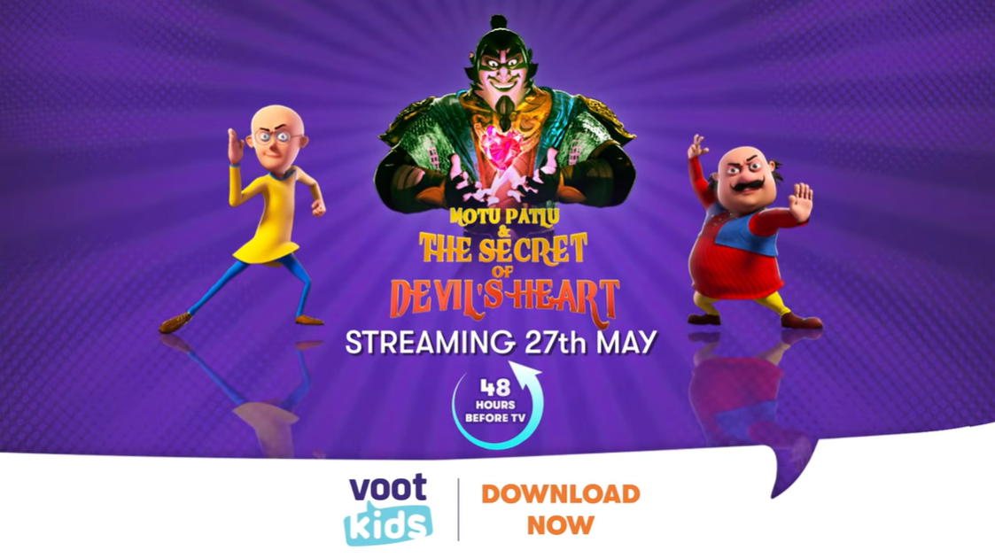 NickALive!: Motu Patlu & The Secret of Devil's Heart | 48 Hrs Before TV |  Watch on Voot Kids | Voot Kids India