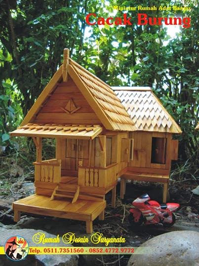 GP3 HSS KERAJINAN  TANGAN  MINIATUR RUMAH  ADAT  BANJAR 