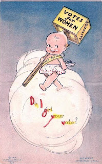 Kewpie postcard promoting Women's Suffrage movement