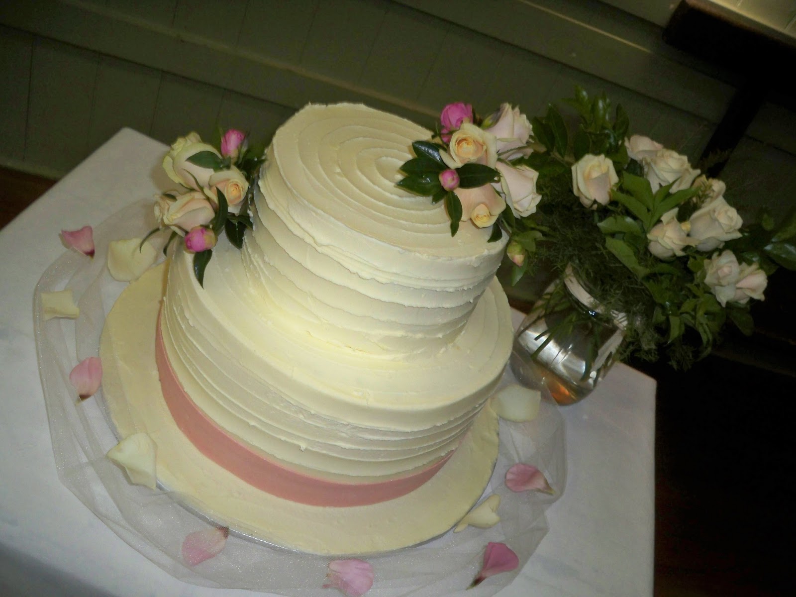 chocolate ganache cake decorations simple white chocolate ganache wedding cake with pink roses