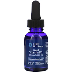 Life Extension, Жидкий витамин D3, 2000 МЕ, 29,57 мл