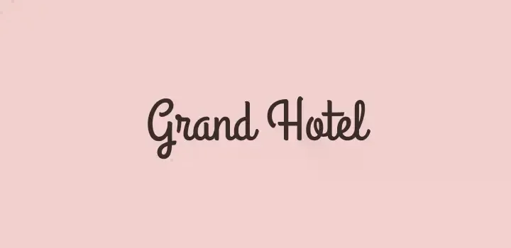 grand hotel top cursive fonts for microsoft word users on canva