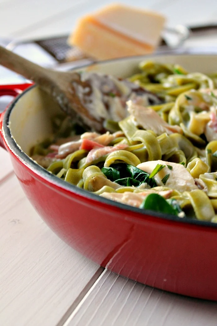 Creamy Chicken and Tarragon Tagliatelle