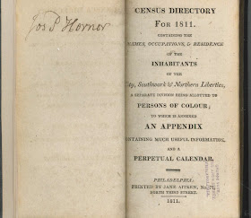 A title page for the 1811 census directory.