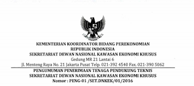 Informasi Lowongan Pekerjaan CPNS Terbaru Kementerian Koordinator Bidang Perekonomian Republik Indonesia