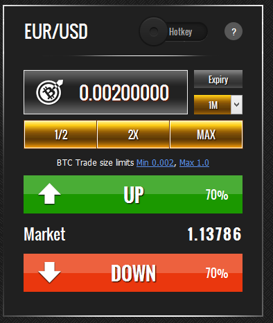 bitcoin in binary option