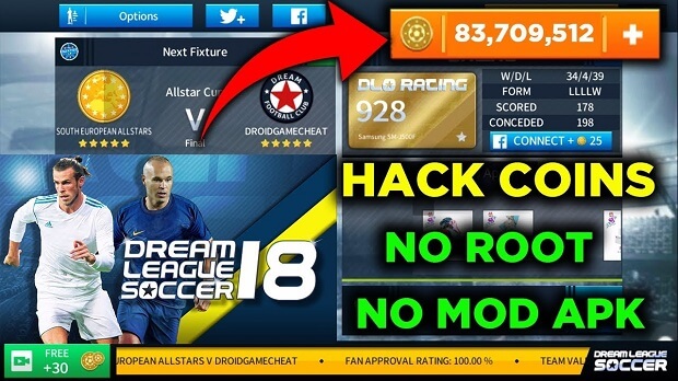 Hướng Dẫn Hack Dream League Soccer 2019 Vô Hạn Coins Không