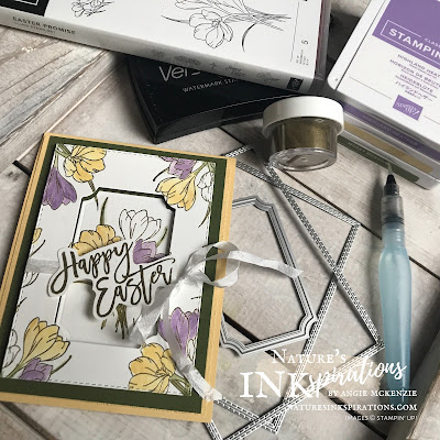 By Angie McKenzie for Stampin' Dreams Blog Hop; Click READ or VISIT to go to my blog for details! Featuring the Easter Promise Stamp Set, Stitched Rectangle Dies, and Painted Labels Dies by Stampin' Up!; #eastercards #watercoloring #easterpromisestampset #paintedlabelsdies  #stitchedrectantledies #naturesinkspirations #makingotherssmileonecreationatatime #cardtechniques #stampinup #CI73 #handmadecards