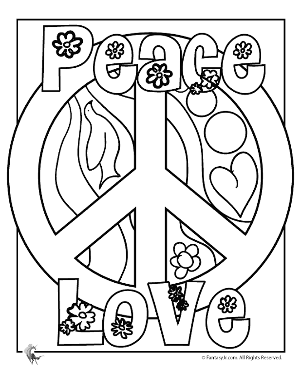 Flower Power Coloring Pages title=