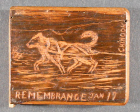 Top of wooden box