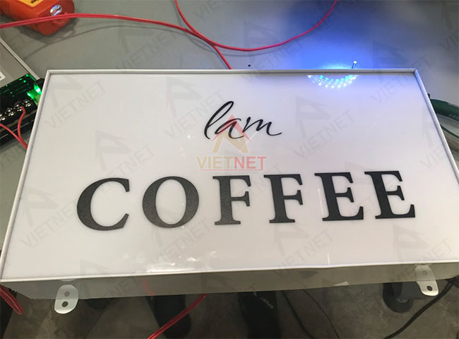 hộp đèn quảng cáo Lam Coffee