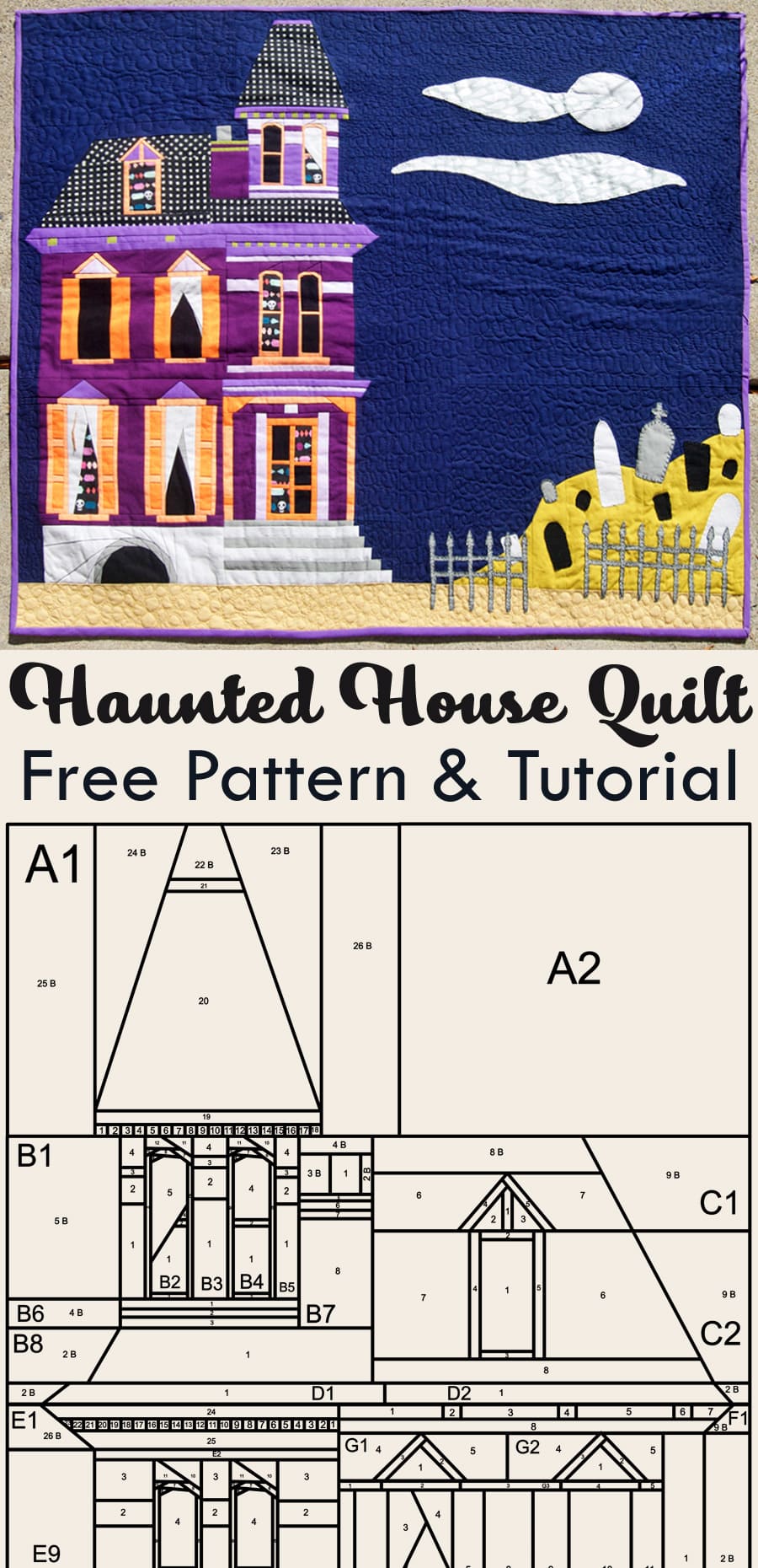 Haunted House Quilt Pattern