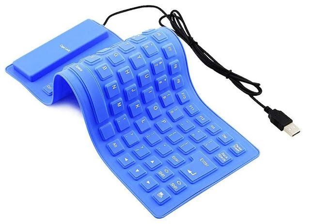 85 Keys Portable Mini USB Keyboard Flexible Waterproof Soft Silicone Gaming Keyboard Tablet Foldable Computer Keyboard Laptop PC