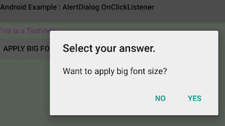How to use AlertDialog onClickListener in Android