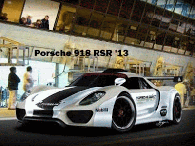 2013 Porsche Sports Cars 918 RSR Race Car