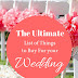 List of Things to Buy for Your Wedding
