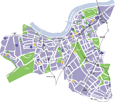 Wandsworth Map Region Political