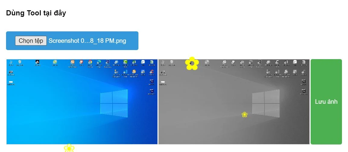 Chuyển đổi ảnh sang Trắng đen với HTML, CSS, và JavaScript