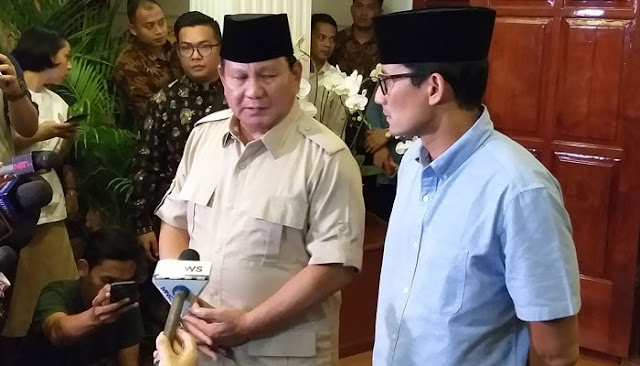 Prabowo-Sandi Siap Bantu Korban Gempa dan Tidak Kampenye di Sulawesi Tengah