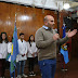 Molina recorrió la obra de la Escuela Normal 
