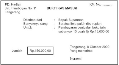 Focus Accounting: Contoh Bukti Transaksi yang harus anda 