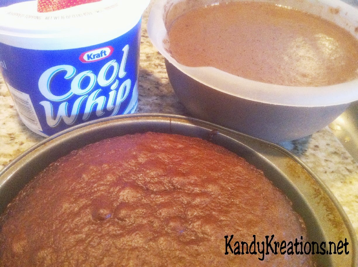 Three ingredients needed to make a chocolate pudding cake