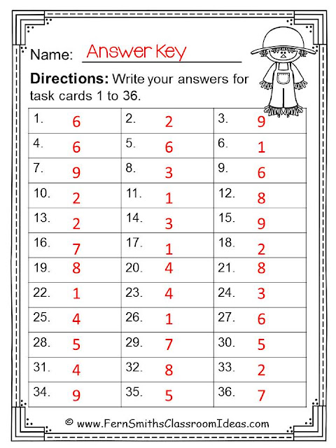  Fern Smith's Classroom Ideas Fall Multiplication and Division Task Cards and Printables at TeacherspayTeachers. Perfect for Back to School or Autumn.