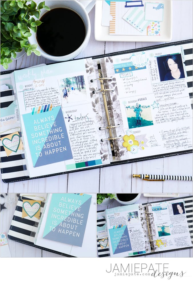 Using the Pink Paislee Collection Turn The Page On My Planner Pages by Jamie Pate  |  @jamiepate for @pinkpaislee