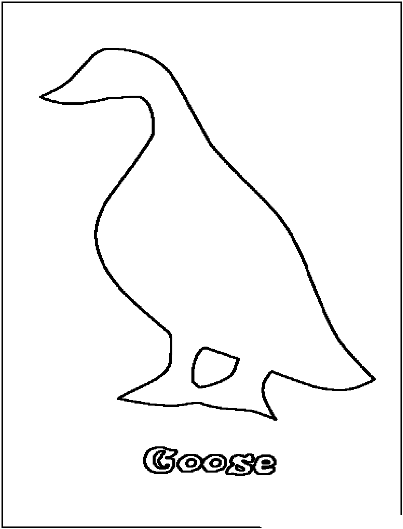 Download Goose Animal Coloring Pages To Kids